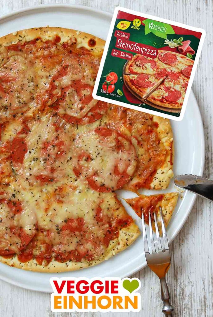 Lidl Vegane Pizza Salami von Vemondo