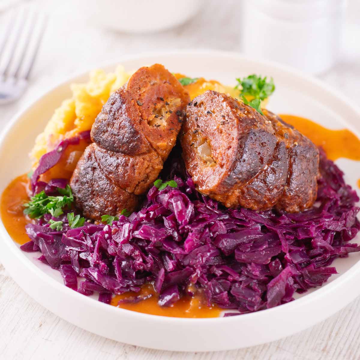 Vegane Seitan Rouladen