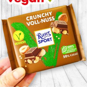 Ritter Sport Vegane Schokolade Crunchy Voll-Nuss