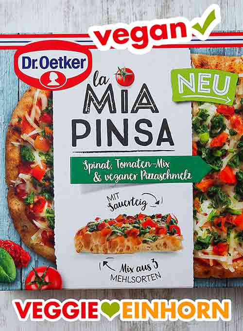 Vegane Oetker Tiefkühlpizza La Dr. Pinsa Mia - von
