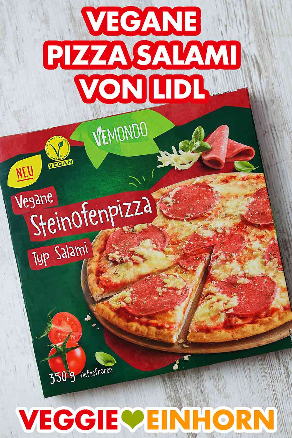 Lidl Vegane Pizza Salami von Vemondo