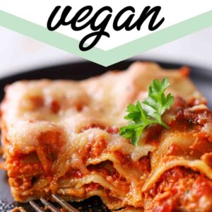 Vegetarische und vegane Tofu Lasagne