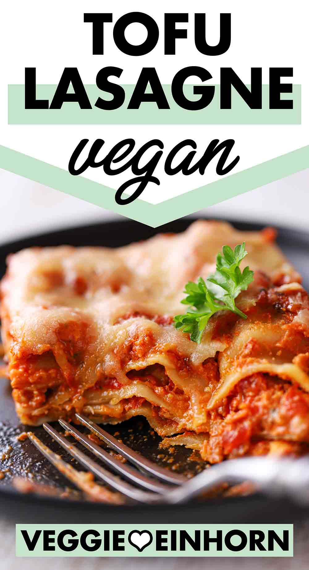 Vegane Tofu Lasagne Veggie Einhorn