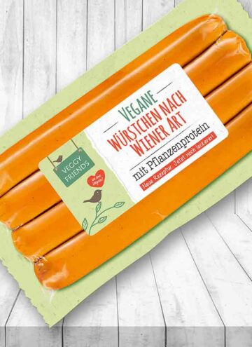 Packung Vegane Würstchen nach Wiener Art von Veggy Friends