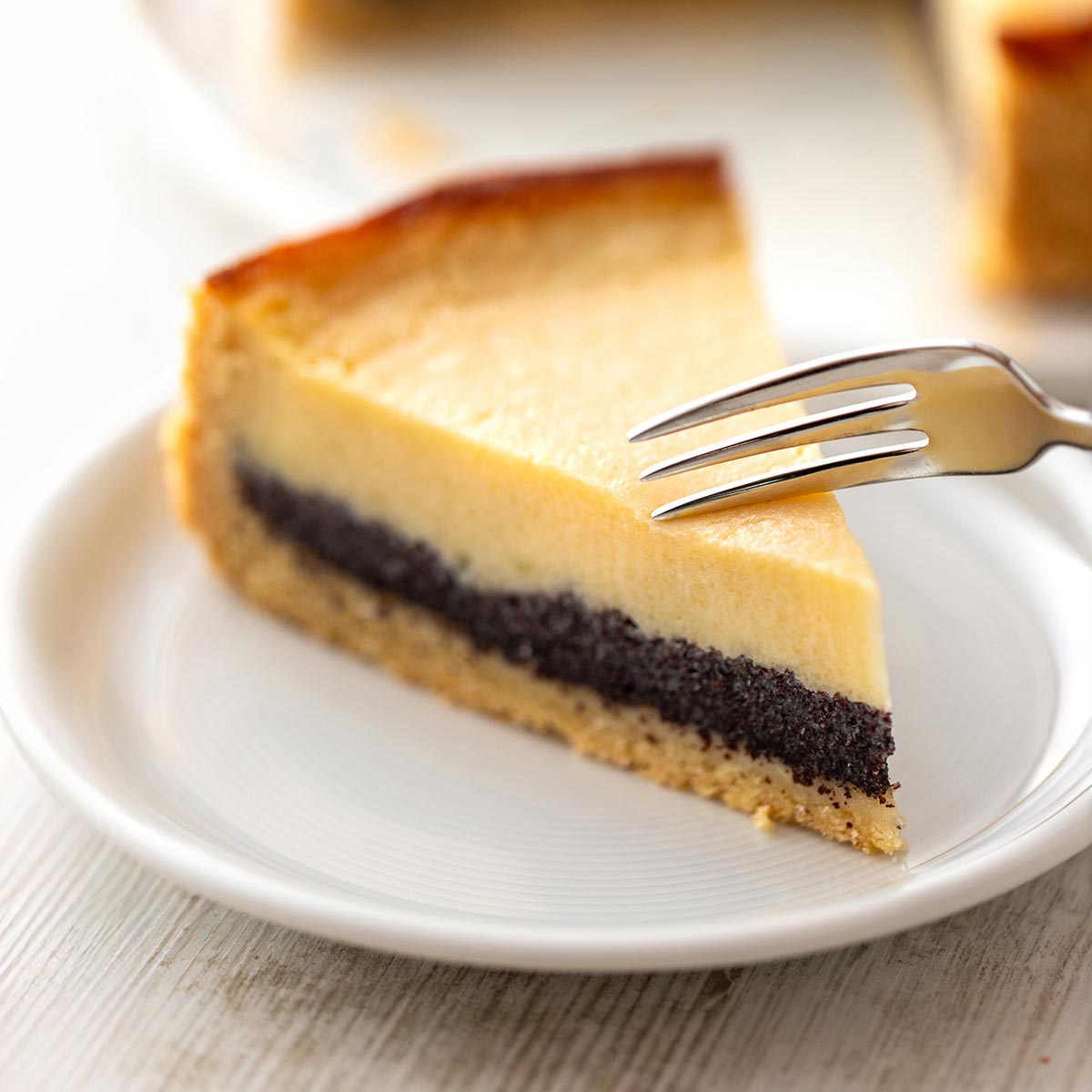 Veganer Mohn Käsekuchen