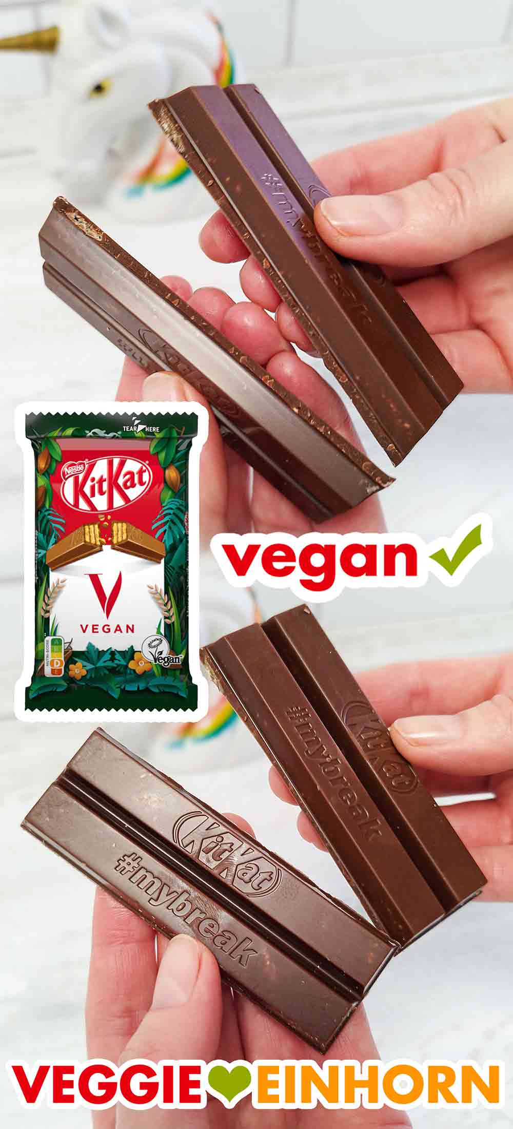 Das vegane KitKat wird durchgebrochen
