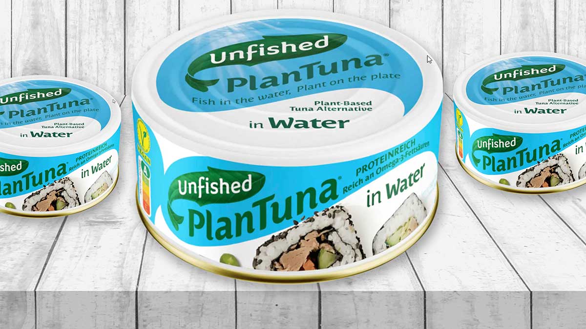 Unfished PlanTuna in Wasser