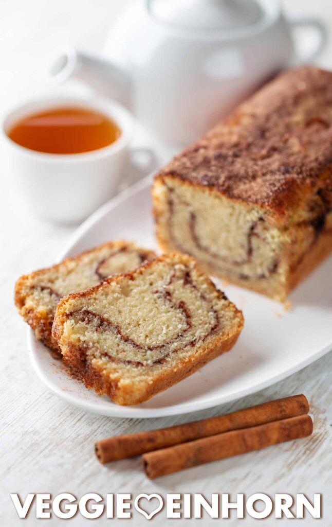 Saftiger veganer Zimtkuchen