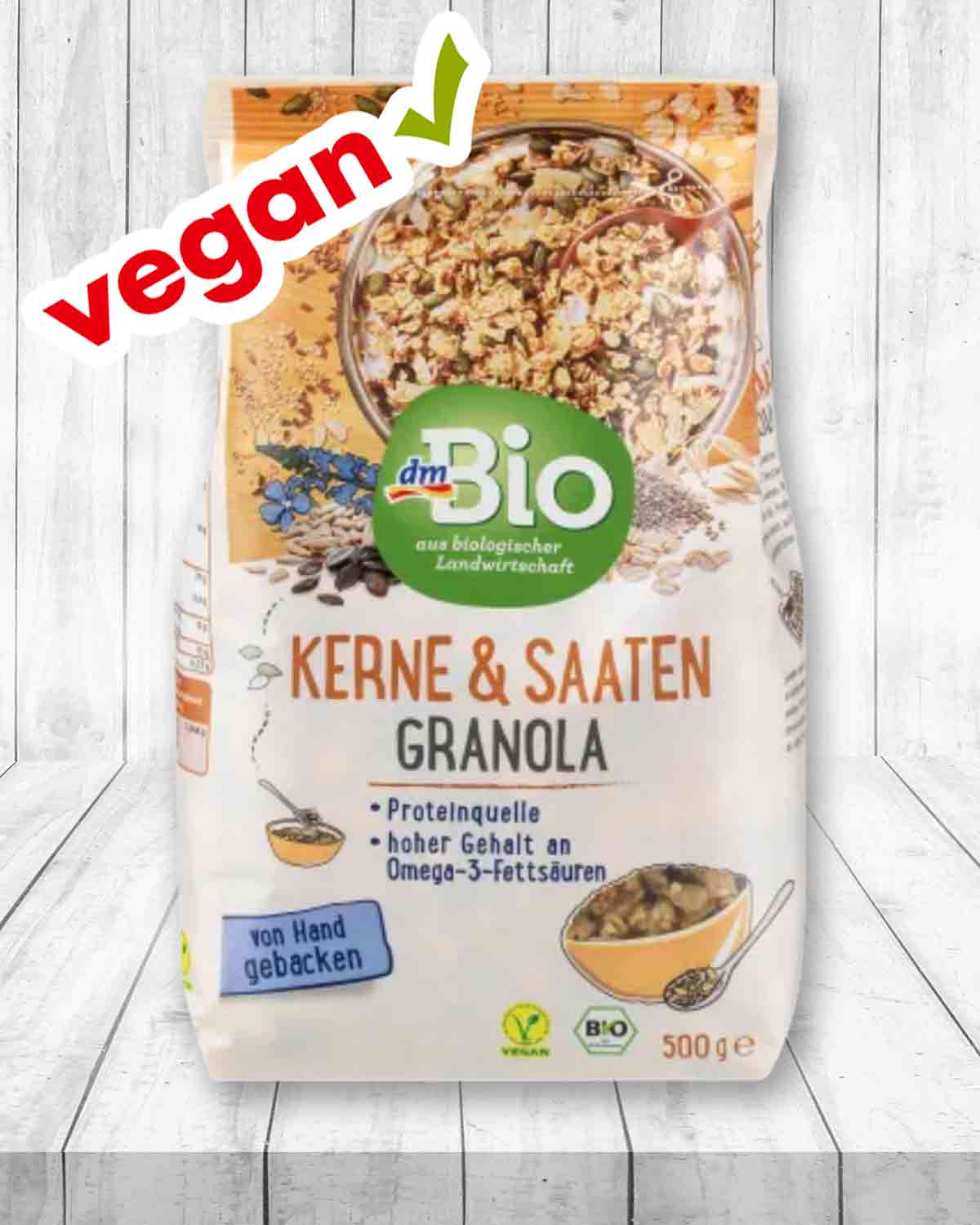 Veganes Kerne & Saaten Granola von dmBio