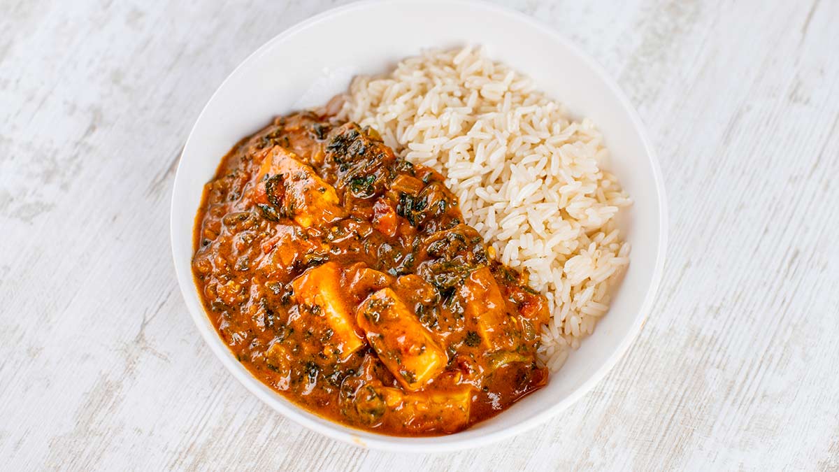 Veganes Palak Paneer