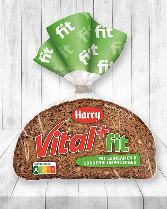 Eine Packung Vital und Fit Brot von Harry