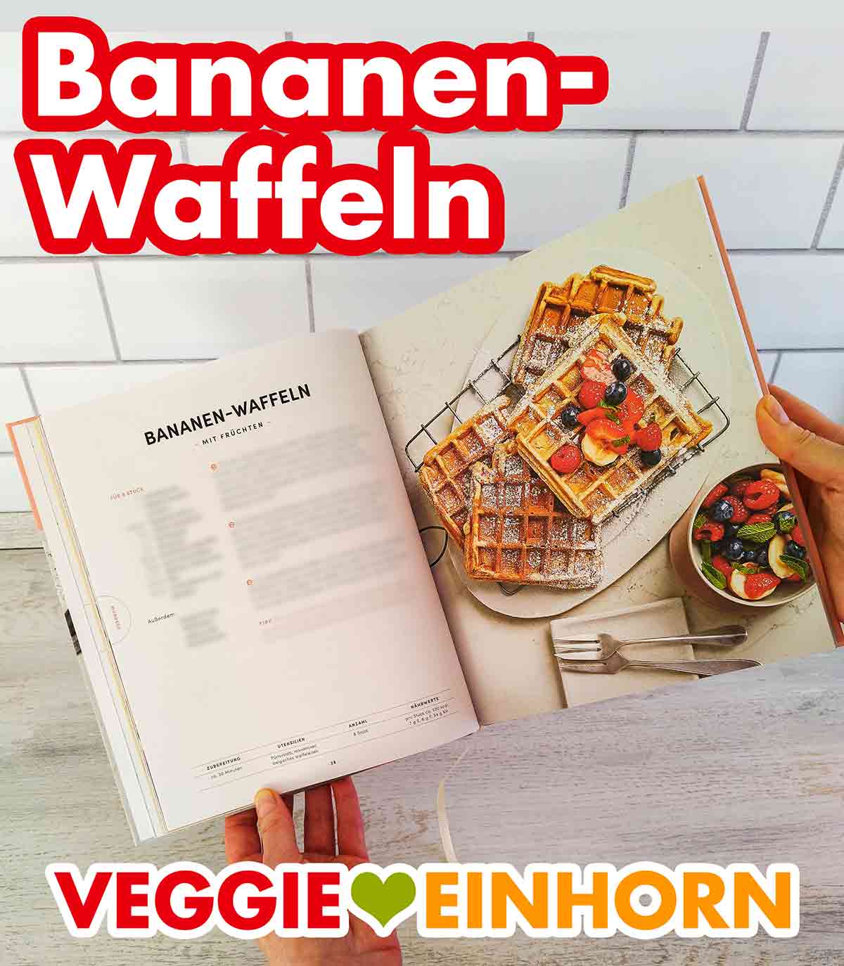 Rezept für Bananenwaffeln im veganen Kochbuch von EDEKA