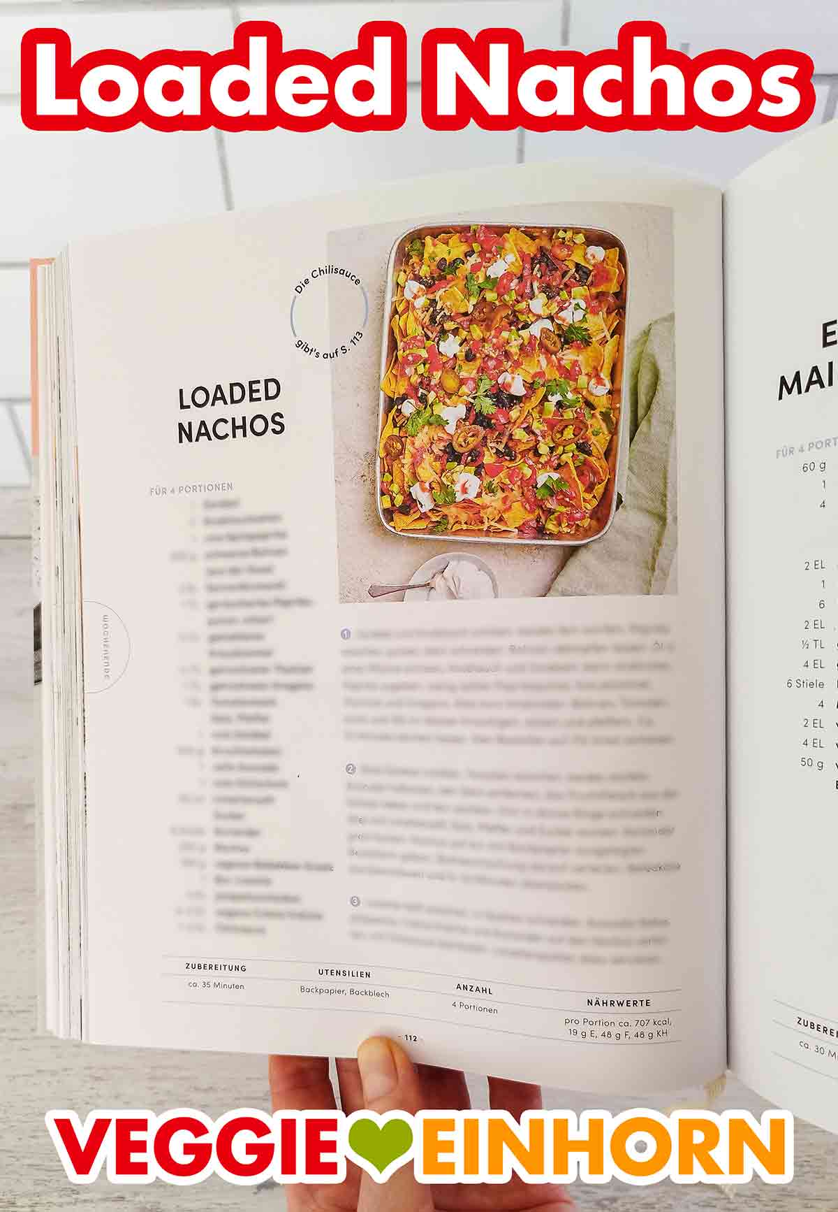 Loaded Nachos im Voll Vegan Kochbuch von Edeka