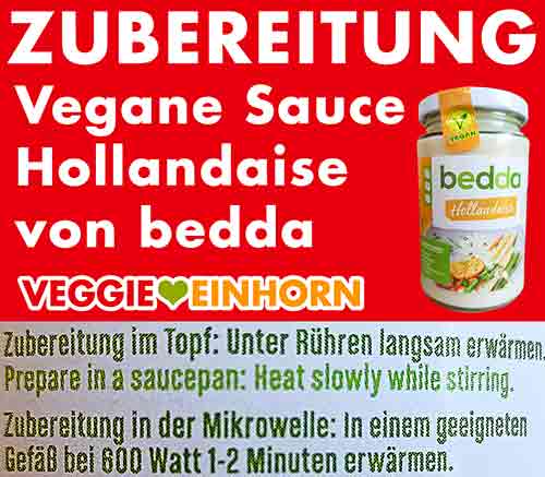 Zubereitung der veganen Sauce Hollandaise von bedda