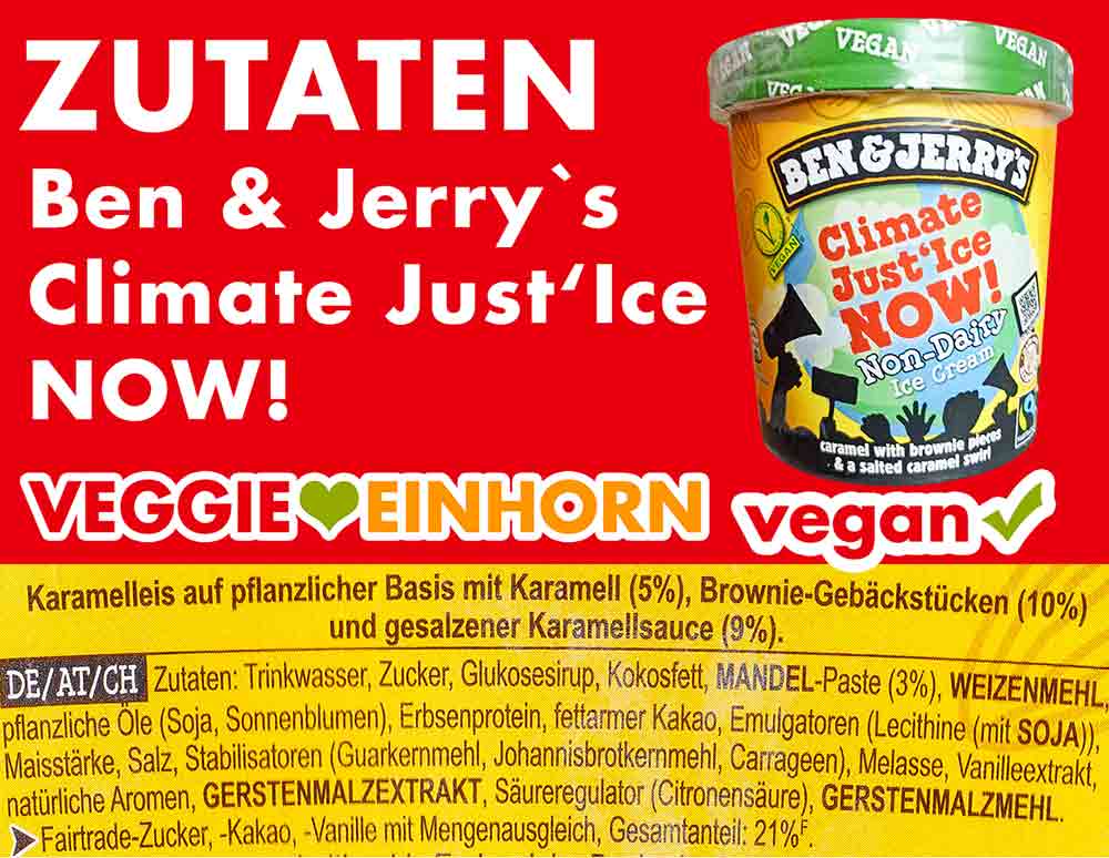 Zutaten Ben & Jerry's Climate Just'Ice Now